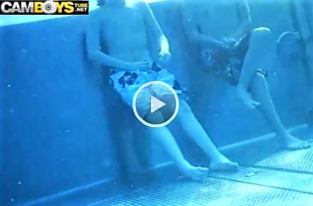 Two Boys caught masturbating in the pool